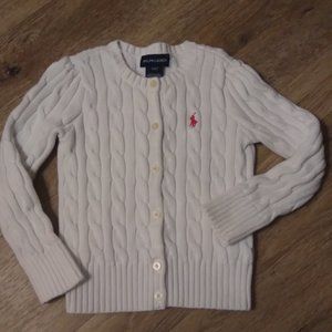 Ralph Lauren cable knit cardigan 4T